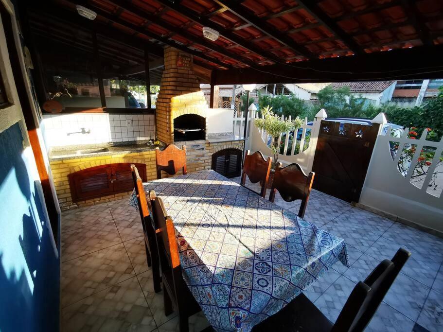 Casa Azul Na Praia Do Verao Vermelho Cabo Frio Exterior foto